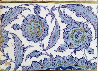 Isnik earthenware tile, c.1520-50 by Turkish School